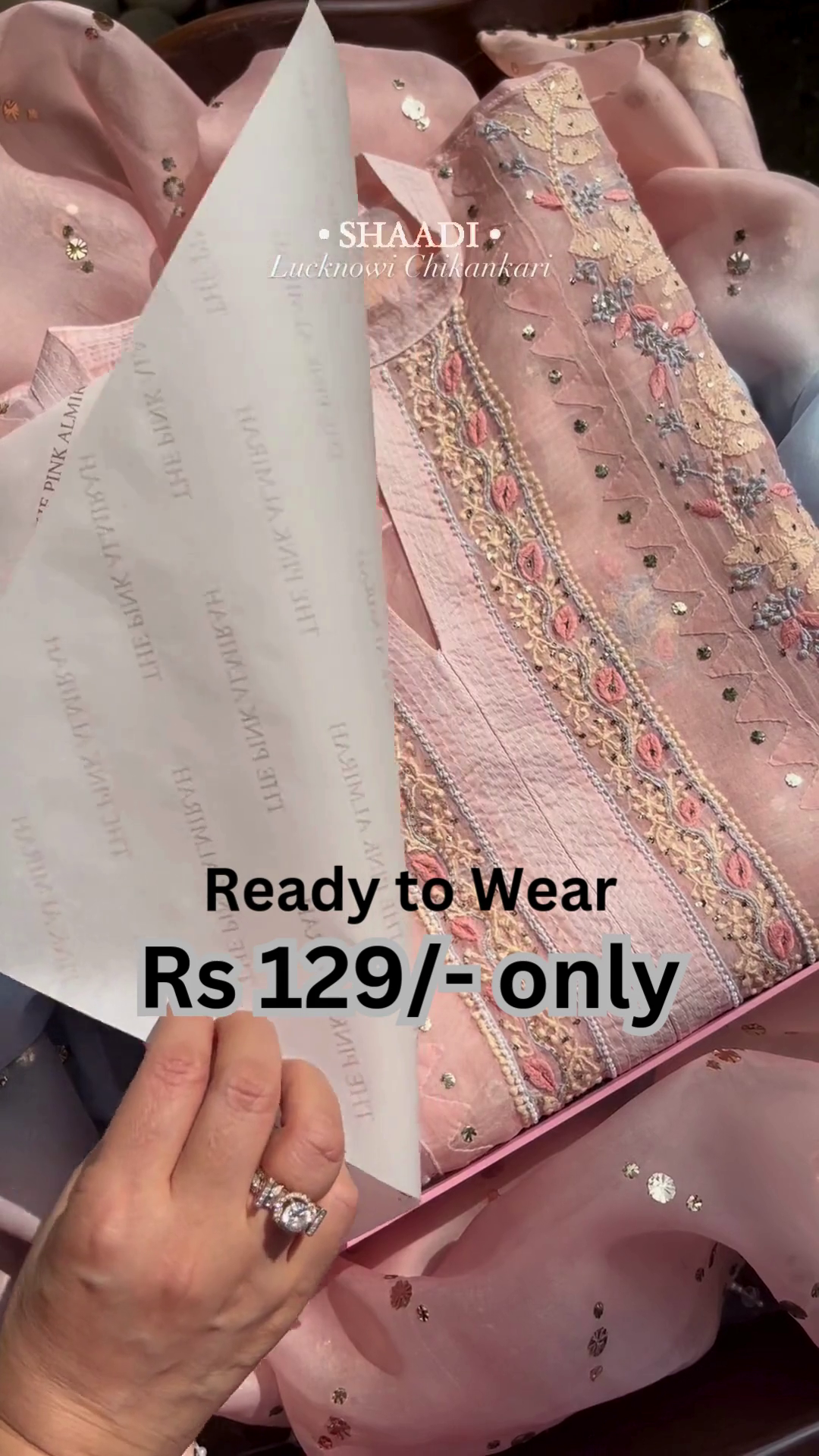 Graceful Blush Pink Chikankari Inspired Embroidered Kurti πΈβ¨π - Image 5