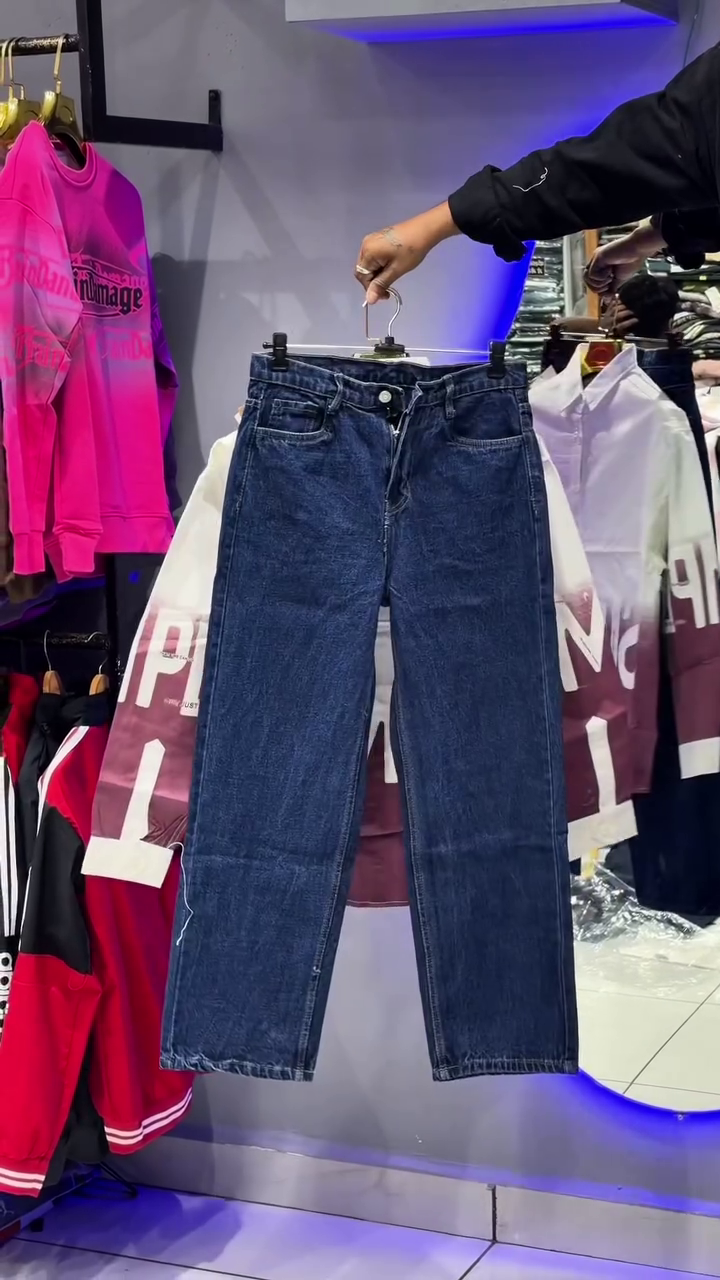 Casual Shirt With Dark Wash Straight Fit Denim Jeans Two Piece Western Outfit Set - Image 2