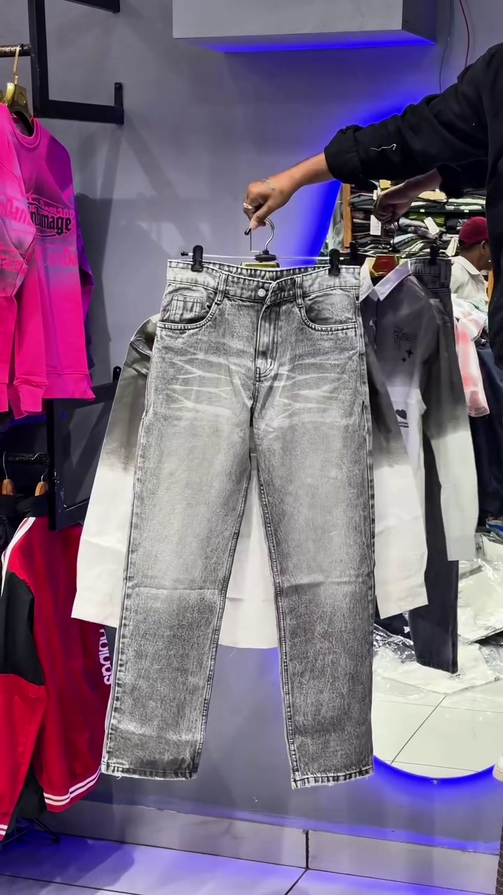 Casual Shirt With Dark Wash Straight Fit Denim Jeans Two Piece Western Outfit Set - Image 4